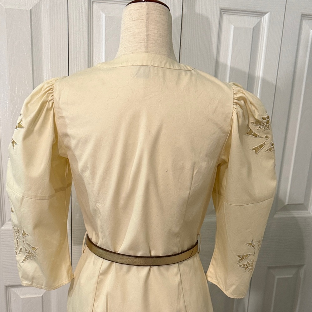Scotch & Soda Cream Embroidered Mini Dress - Picture 9 of 10
